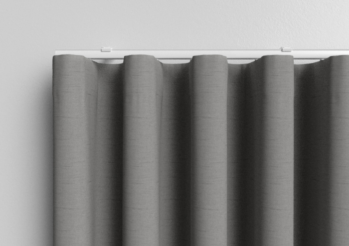 Faux Silk, Silver - Made to Measure Curtains - Image 13